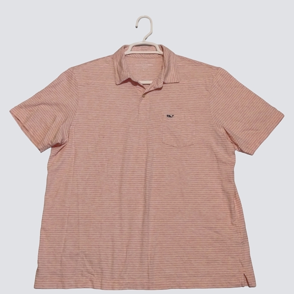 Vineyard Vines Polo Classic Fit Logo Chest Pocket Striped